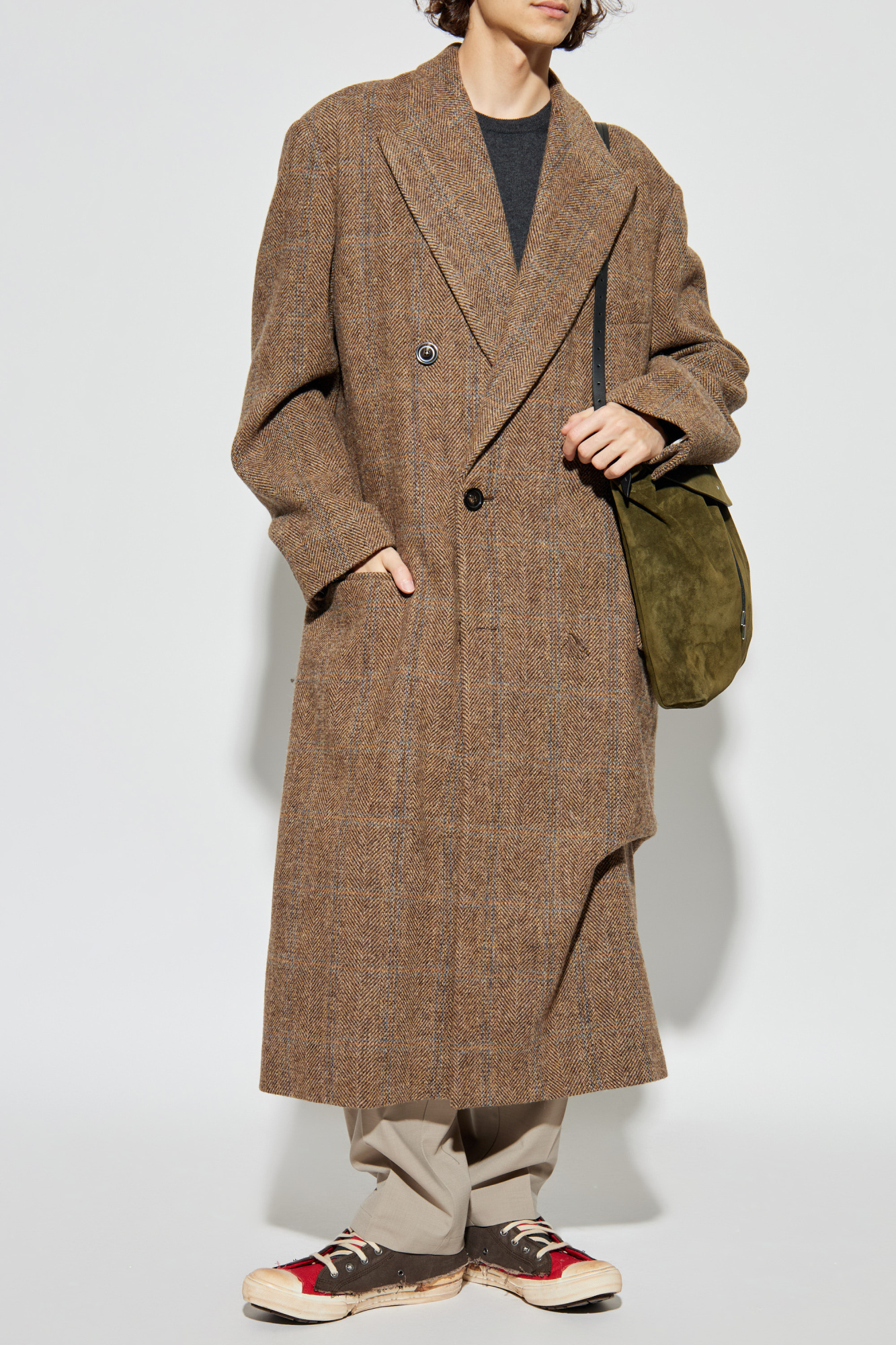 Maison Margiela Double-breasted coat with a single vent | Men's